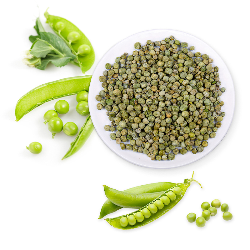 Dehydrierte grüne Gartenerbsen
